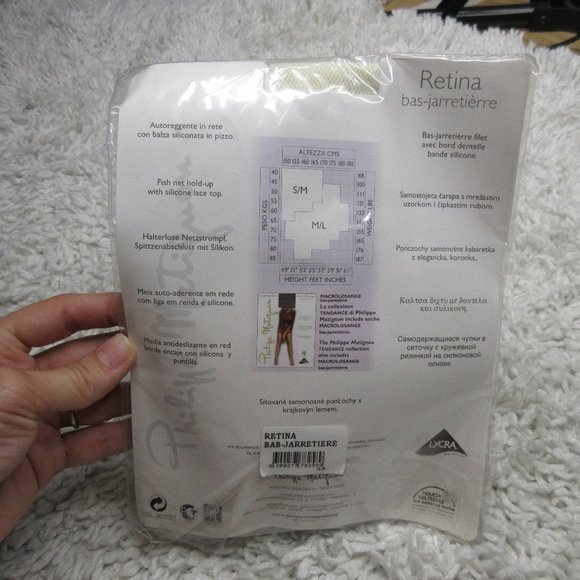 Philippe Matignon fish net hold up with lace top - Picture 5 of 6